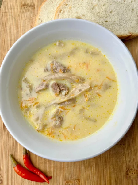 Ciorba de pleurotus cu smantana