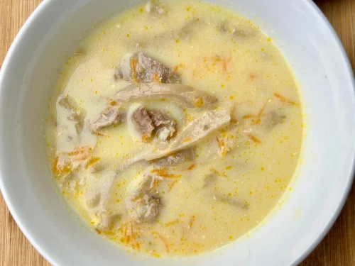 Ciorba de pleurotus cu smantana