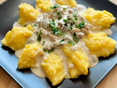 ciulama de pui cu ciuperci