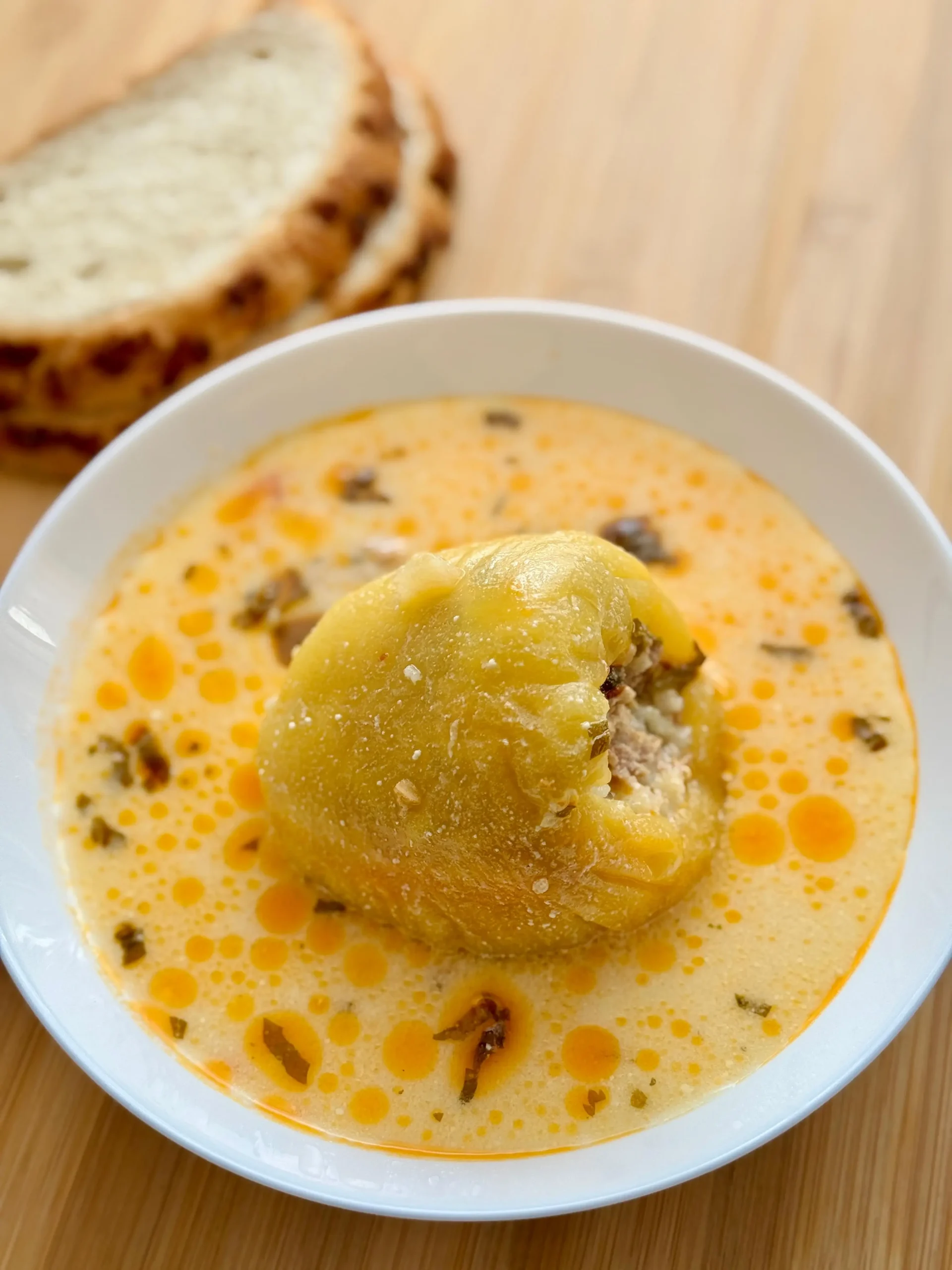 ciorba de ardei umpluti