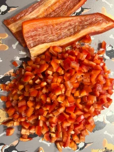 ardei taiat cubulete