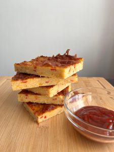 tarta cu dovlecei si cascaval felie